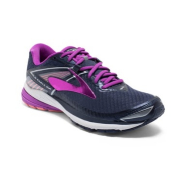 Brooks Shoes - Brooks Women's 8 Ravenna 8, Peacoat/Purple/Fusion Coral Sneakere